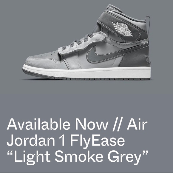 air jordan 1 flyease smoke grey